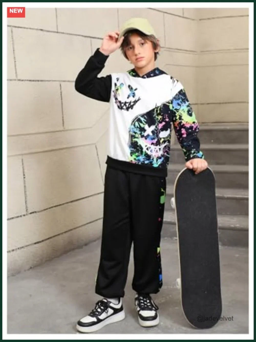 Boys 2 Piece Hoodie and Sweatpants Set Tracksuit Long Sleeve Graphic Print